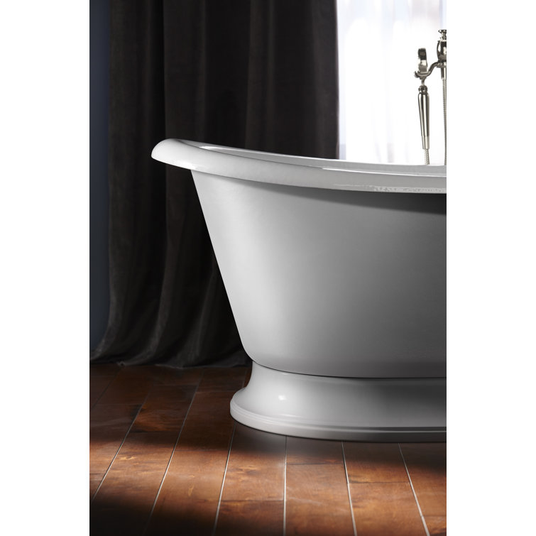 White Cast Iron Clawfoot Freestanding Bathtub