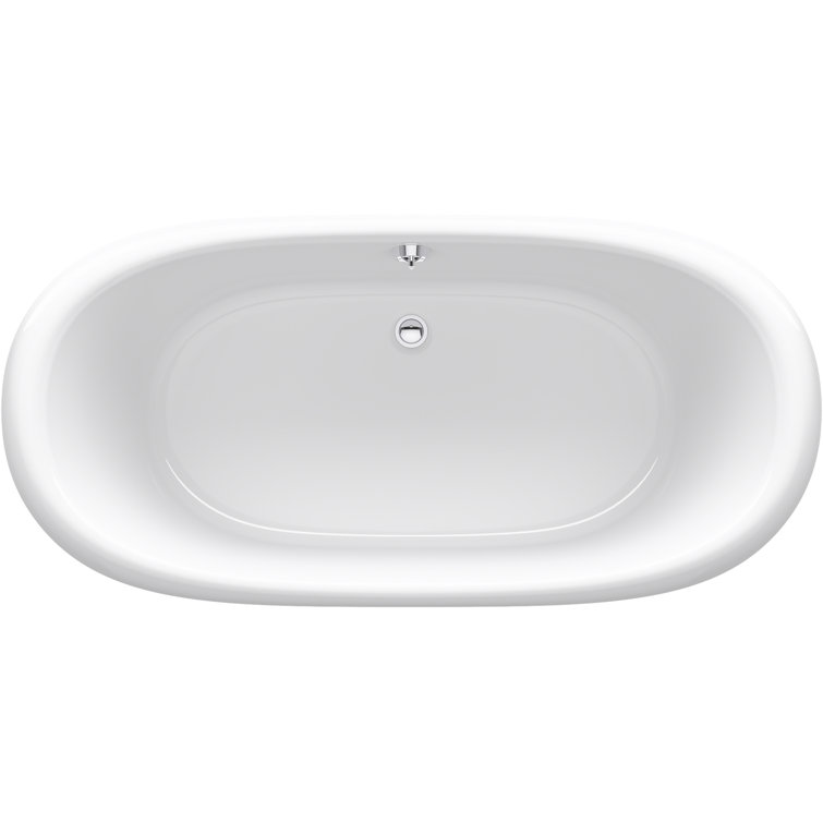 White Cast Iron Clawfoot Freestanding Bathtub