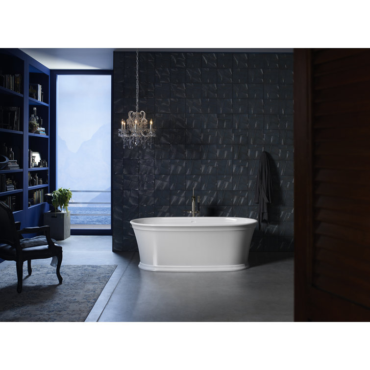 Memoirs White 66" Freestanding Soaking Bathtub