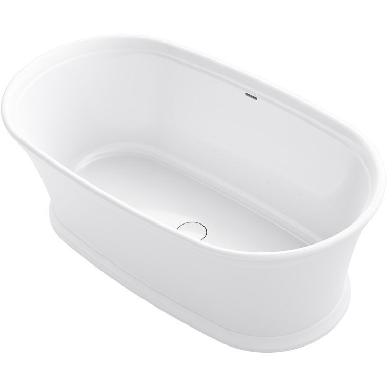 Memoirs White 66" Freestanding Soaking Bathtub