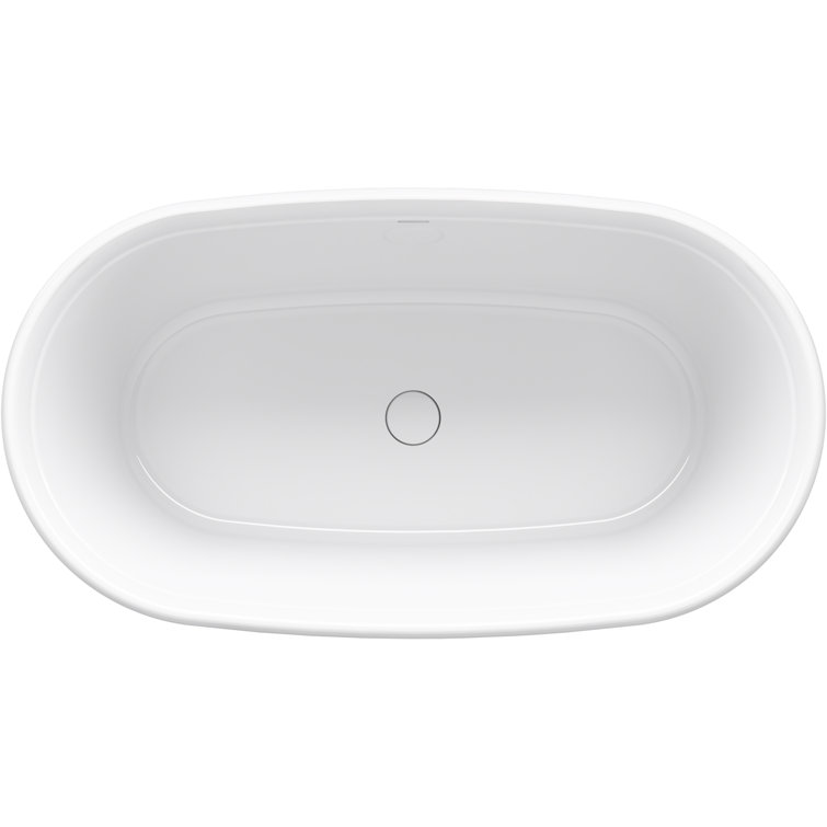 Memoirs White 66" Freestanding Soaking Bathtub