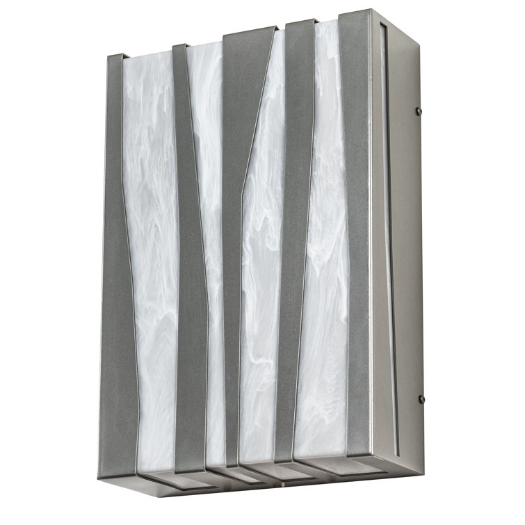Tortuga Luna Dual-Light LED Wall Sconce in Bronze and White