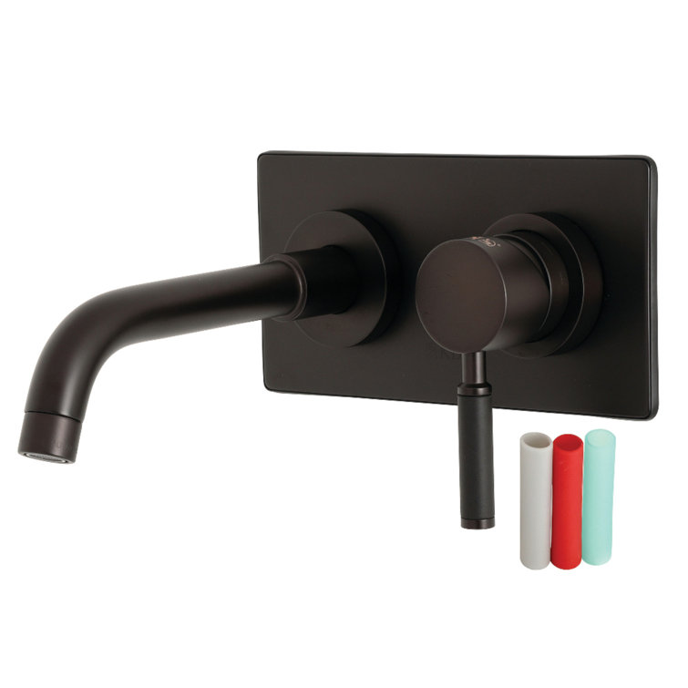 Oil Rubbed Bronze Single Handle Wall Mounted Bathroom Faucet