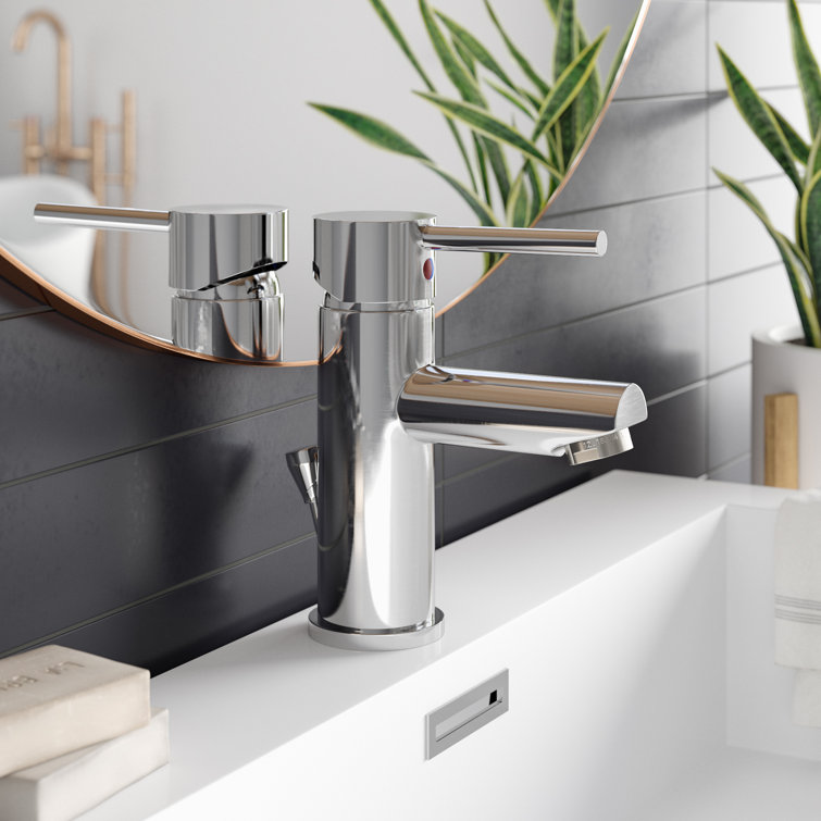 Modern Stainless Steel Single Hole Bathroom Faucet with ADA Compliance