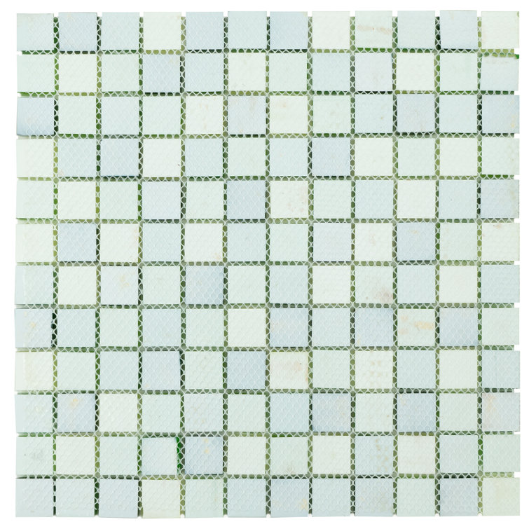 Green Glass Mosaic Tile Sheet for Bathroom and Kitchen