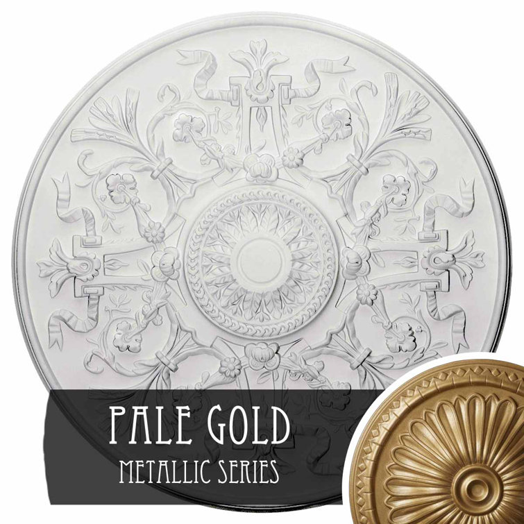 Versailles Pale Gold Polyurethane Ceiling Medallion