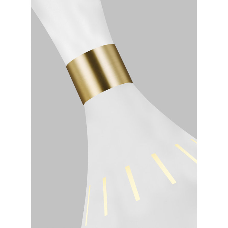 Mini Matte White Steel 12" Indoor/Outdoor Pendant Light
