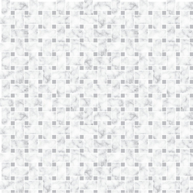 18" x 108" Peel and Stick Vinyl Wall Paneling in Light Gray