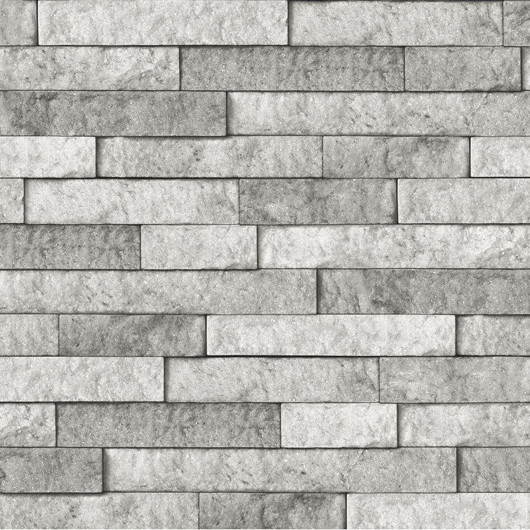 Gray Faux Slate Peel and Stick Vinyl Wall Panel