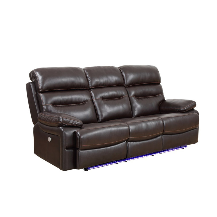 Gray Faux Leather Tufted Sleeper Loveseat with Metal Frame
