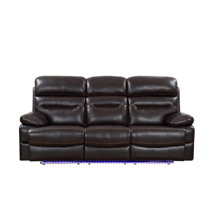 Gray Faux Leather Tufted Sleeper Loveseat with Metal Frame