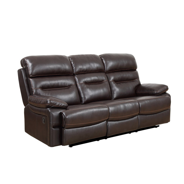 Gray Faux Leather Tufted Sleeper Loveseat with Metal Frame