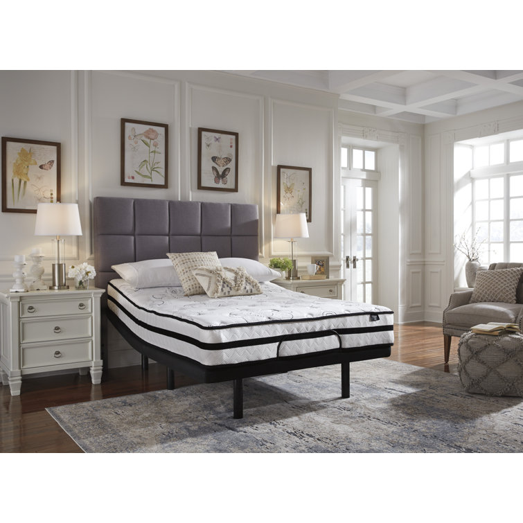 Full Size White Hybrid Mattress with Gel Memory Foam