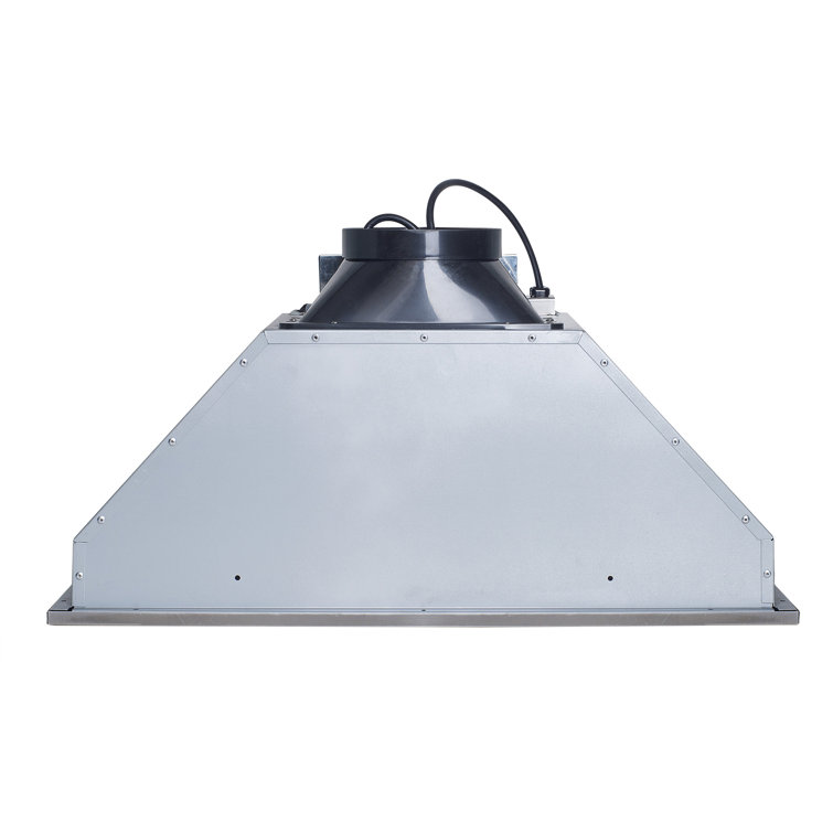 28-Inch Stainless Steel Convertible Insert Range Hood with LED Lights