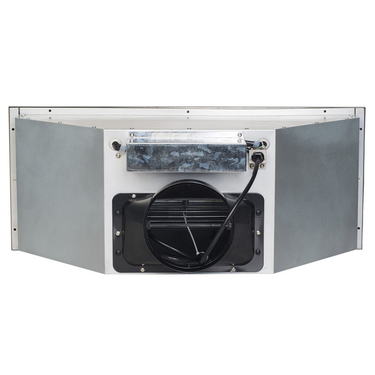 28-Inch Stainless Steel Convertible Insert Range Hood with LED Lights