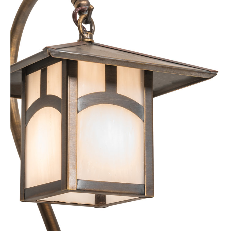 Seneca 23'' Antique Copper Pathway Light with Tortoiseshell Shade