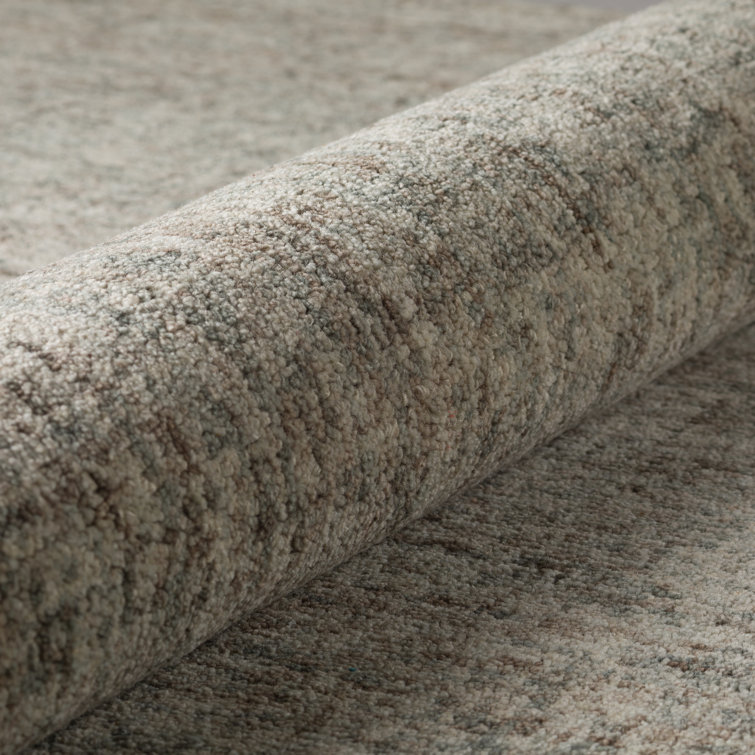 Fog Gray Hand-Tufted Wool 5' x 7' Area Rug