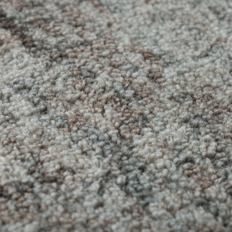 Fog Gray Hand-Tufted Wool 5' x 7' Area Rug