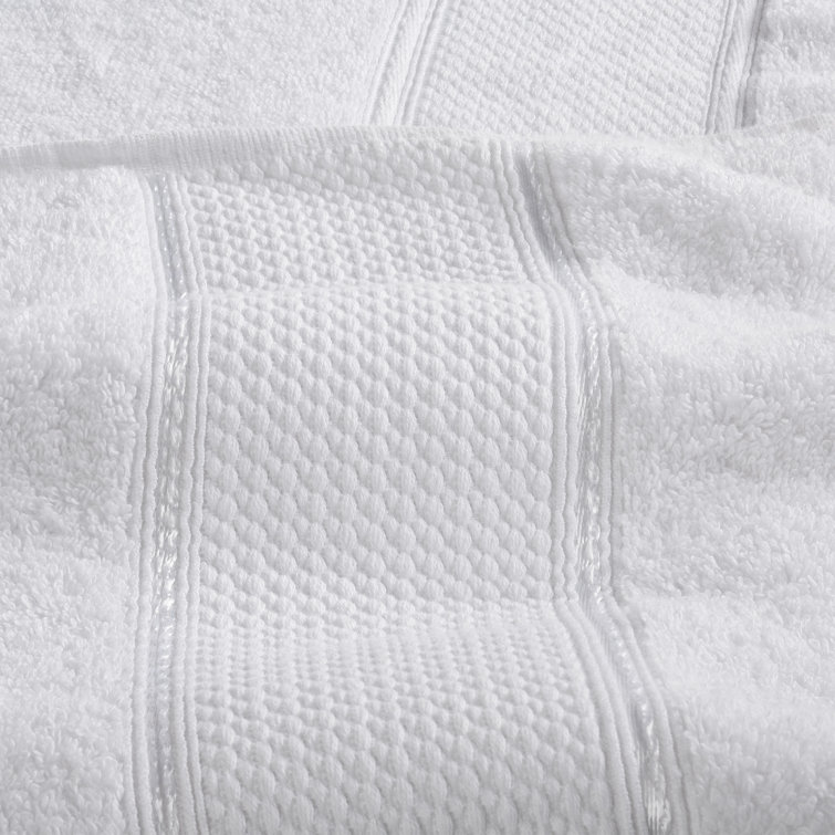 Modern Threads White Cotton SpunLoft Bath Sheet Set 35x66