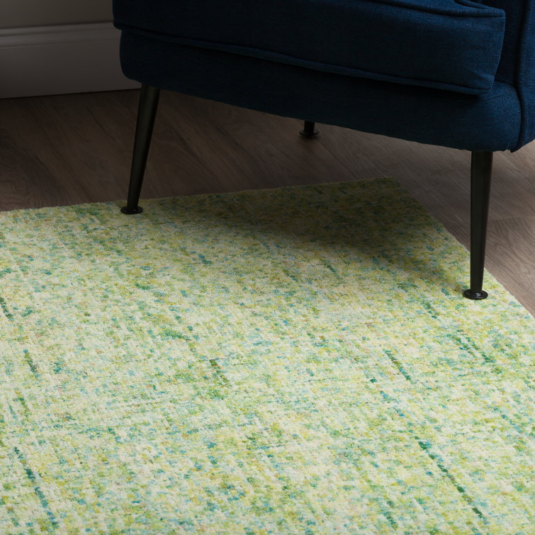Kiwi Sundrop Hand-tufted Wool Rectangular Rug 5' x 7'