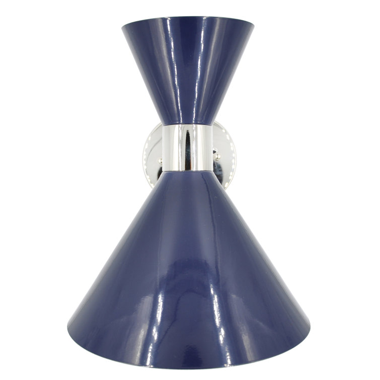 Matte White and Nickel Modern Dimmable Sconce