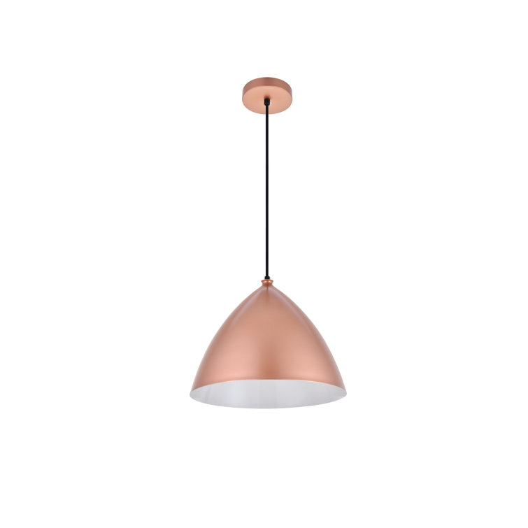 Honey Gold Aluminum Single Pendant Light