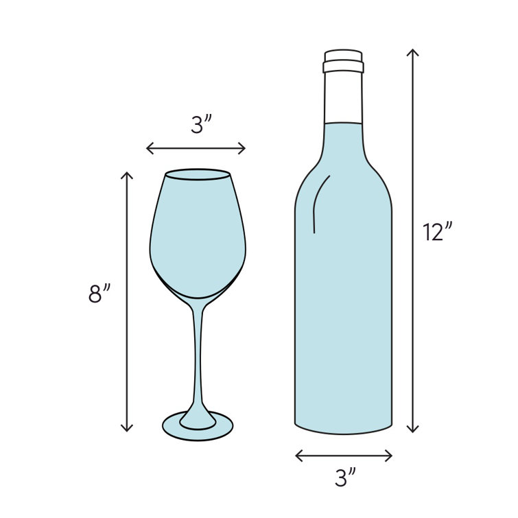 Luigi Bormioli Atelier Clear Glass Sauvignon Wine Glasses Set of 6