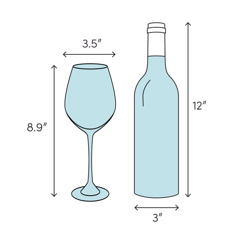 Forte 17 oz Clear Tritan Crystal Goblet Set