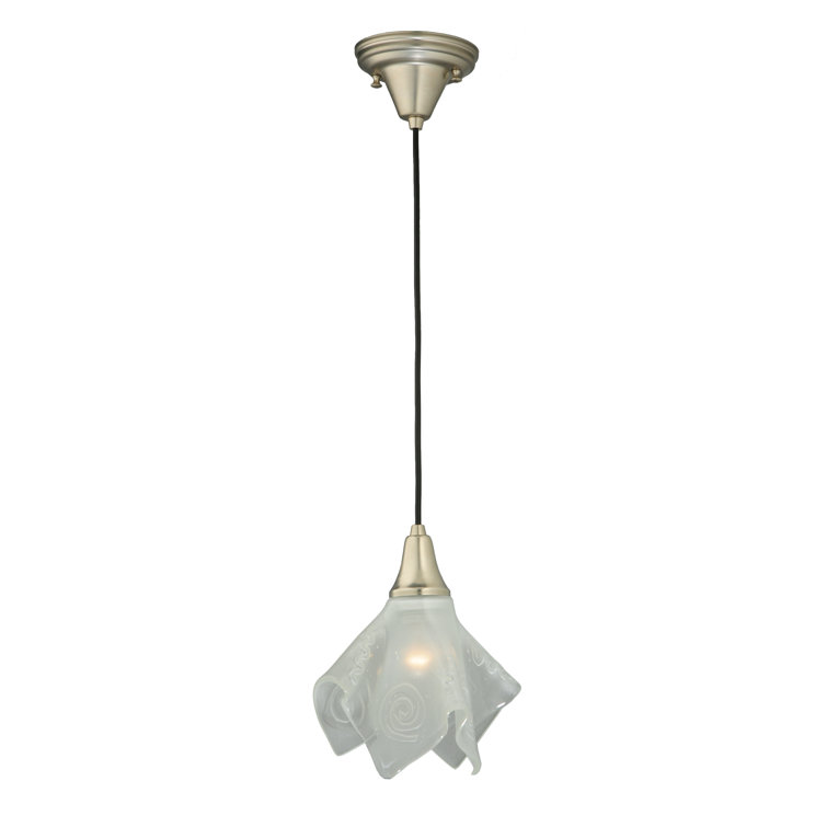 Kayme Mini 1-Light Indoor/Outdoor Brushed Nickel Pendant