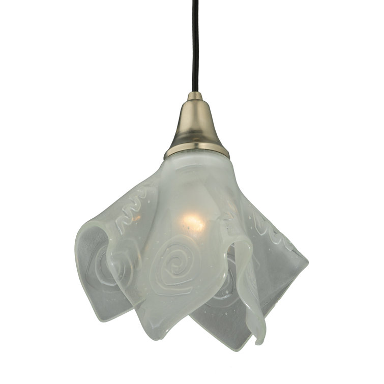 Kayme Mini 1-Light Indoor/Outdoor Brushed Nickel Pendant
