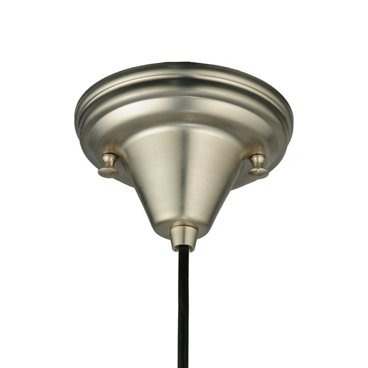 Kayme Mini 1-Light Indoor/Outdoor Brushed Nickel Pendant