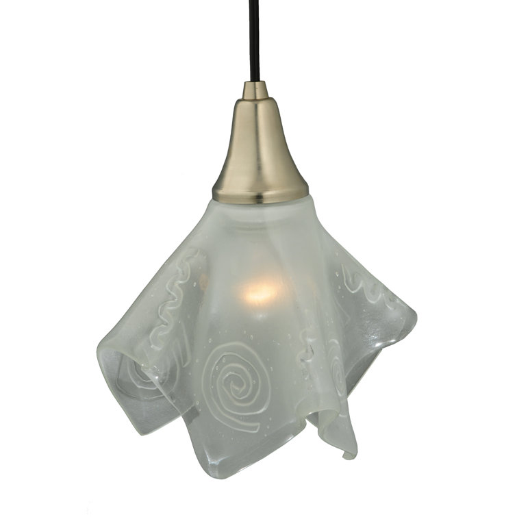 Kayme Mini 1-Light Indoor/Outdoor Brushed Nickel Pendant