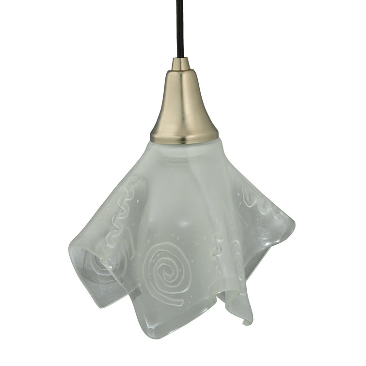 Kayme Mini 1-Light Indoor/Outdoor Brushed Nickel Pendant