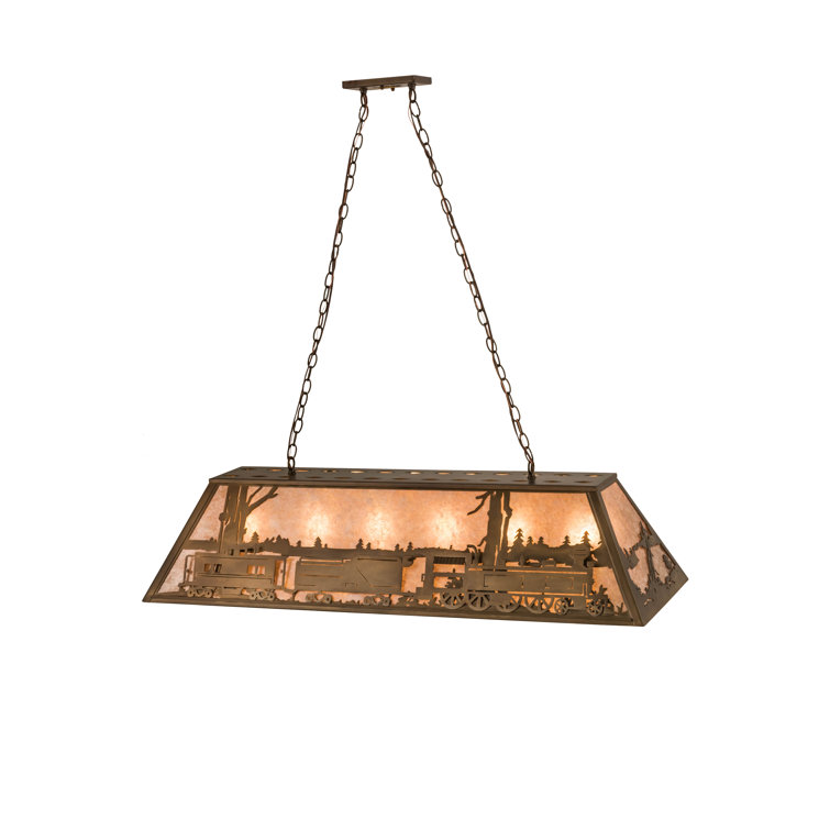 Black Glass 22" Indoor/Outdoor Island Pendant Light