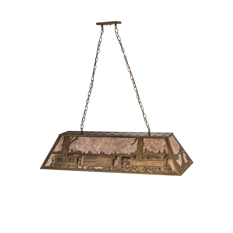 Black Glass 22" Indoor/Outdoor Island Pendant Light