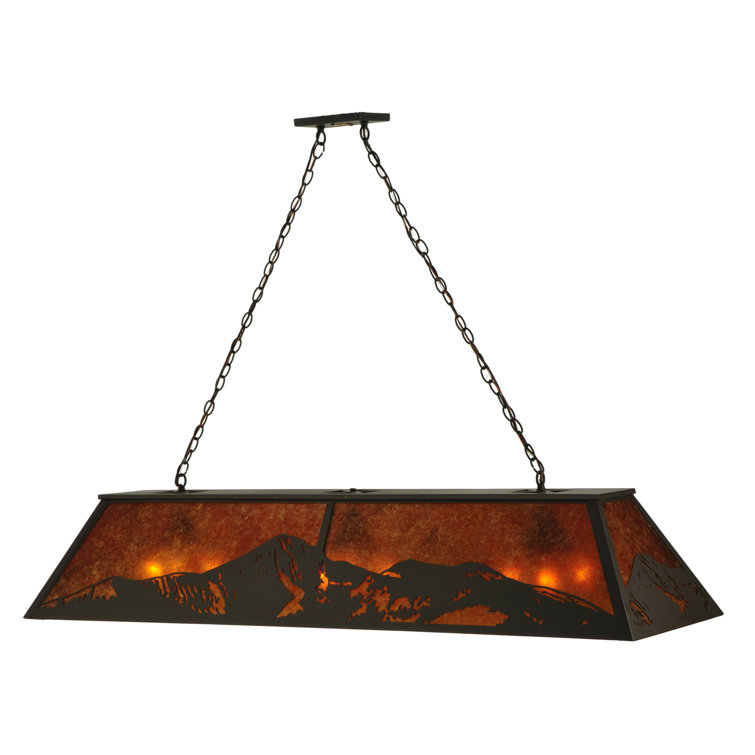 Old Forge 9-Light Bronze & Glass Island Globe Pendant