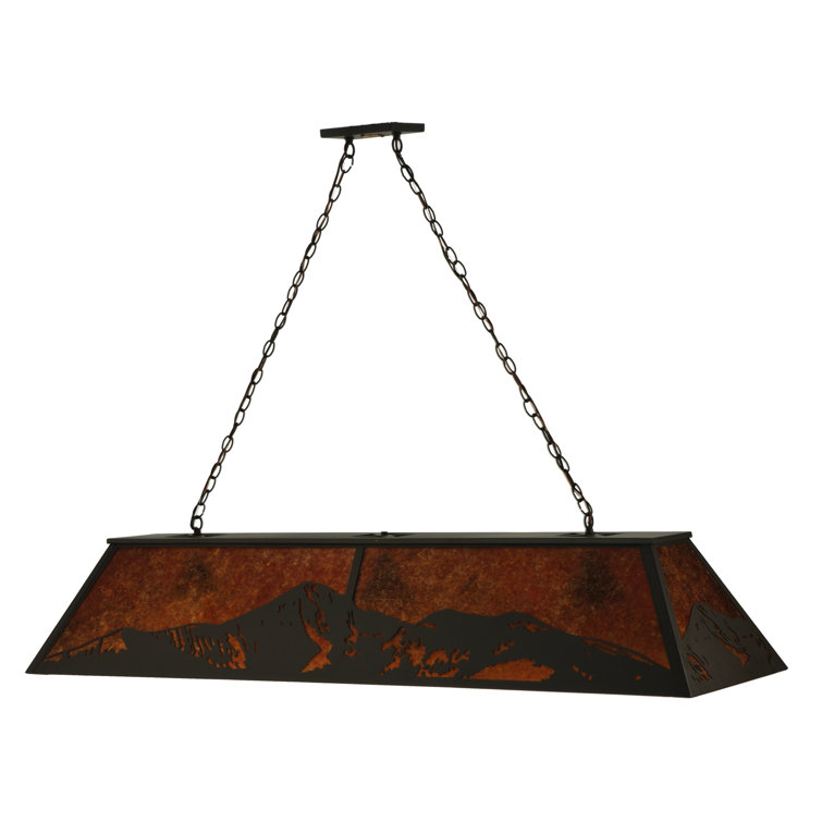 Old Forge 9-Light Bronze & Glass Island Globe Pendant