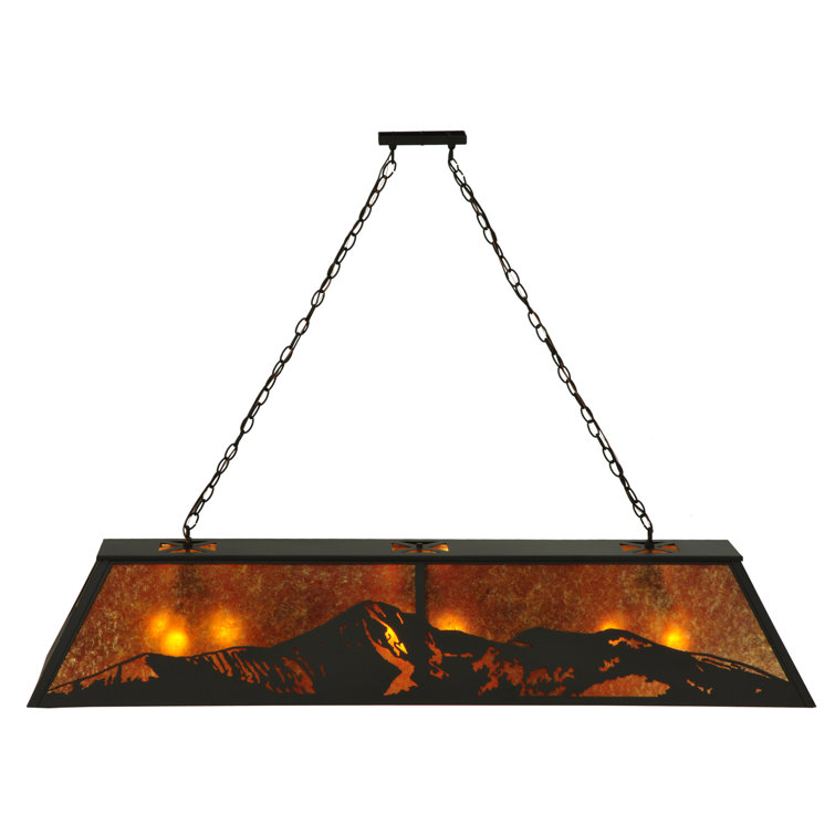 Old Forge 9-Light Bronze & Glass Island Globe Pendant