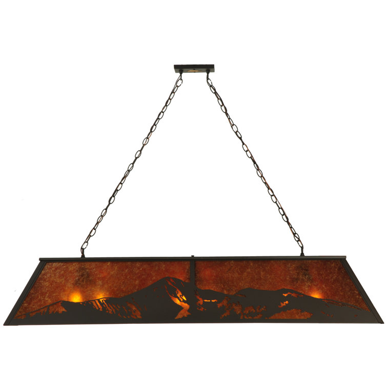 Old Forge 9-Light Bronze & Glass Island Globe Pendant