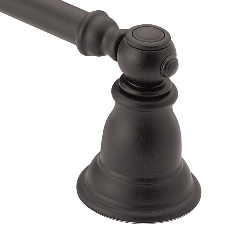 Kingsley 24-Inch Wrought Iron Wall Mounted Towel Bar