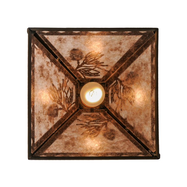 Tall Copper and Glass Indoor/Outdoor Island Pendant Light