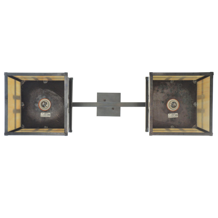 Craftsman Brown Solid Brass 2-Light Indoor/Outdoor Globe Island Pendant