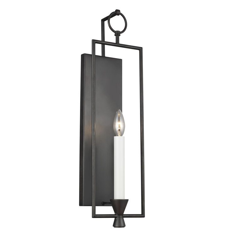 Keystone Aged Iron 1-Light Wall Sconce with Rustic Charm