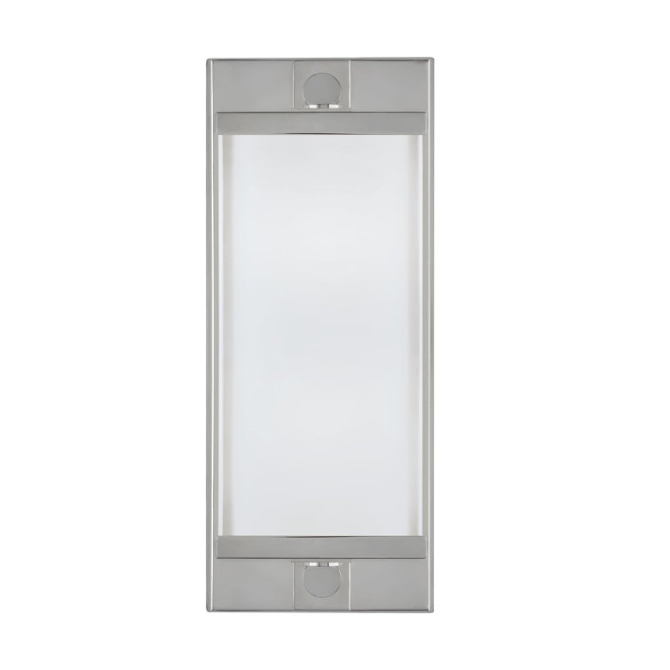 Logan Polished Nickel 2-Light Wall Sconce with White Pressed Glass