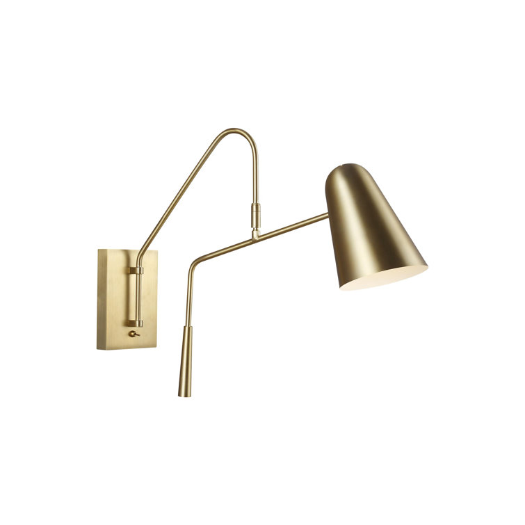 Simon Burnished Brass and Black One Light Wall Sconce