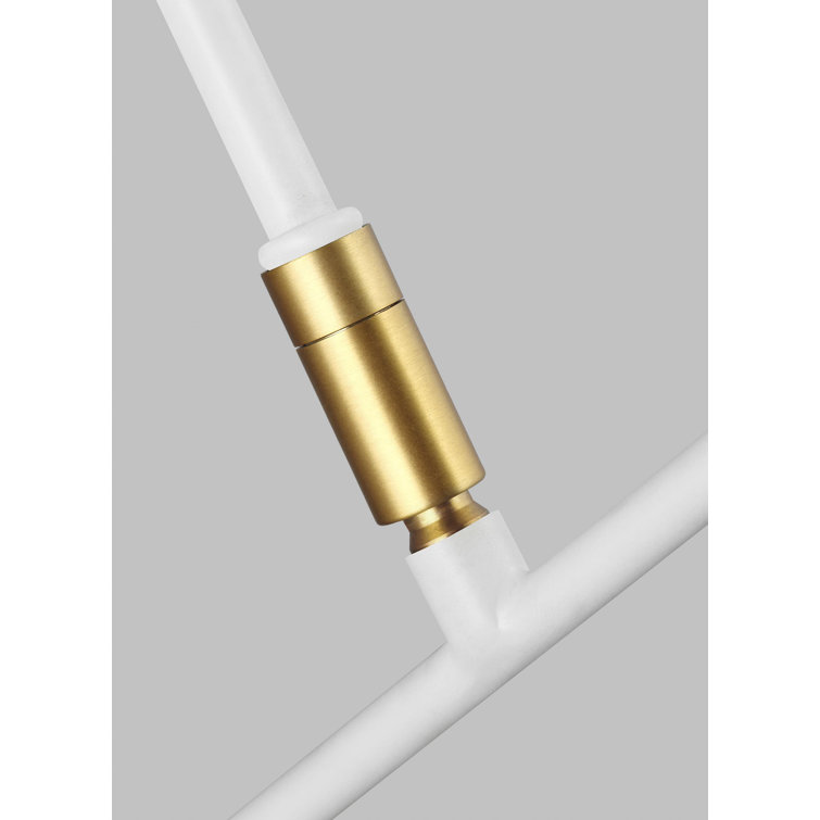 Simon 1-Light Dimmable Swing Arm Sconce in Matte White and Midnight Black