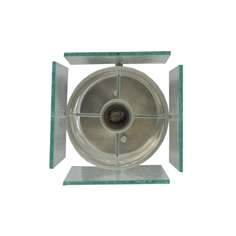 Metro Mist Glass and Nickel Mini Pendant Light