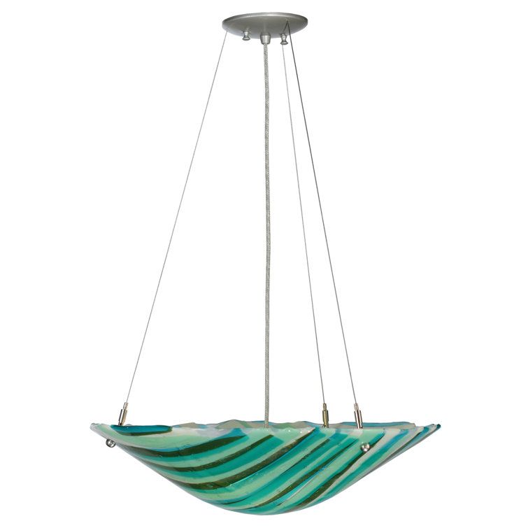 Dual-Light Energy Star Nickel Globe Pendant for Indoor/Outdoor