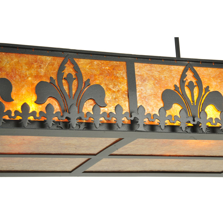Black Glass 6-Light Energy Star Indoor/Outdoor Globe Pendant