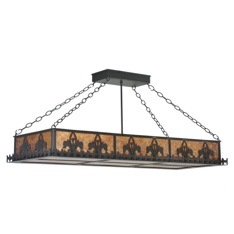 Black Glass 6-Light Energy Star Indoor/Outdoor Globe Pendant